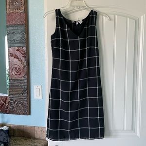 Japana black plaid sleeveless dress.  Great office attire.